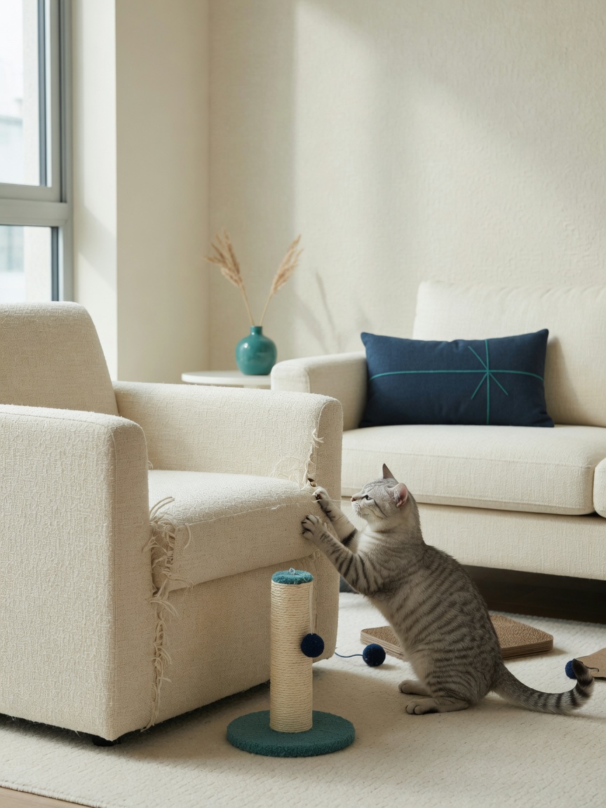 Why Cats Scratch Furniture & How to Stop It